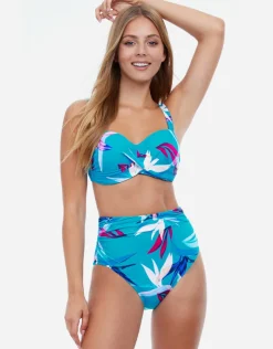 Gottex Profile Paradise D Cup Bikini Top - Turquoise Hot