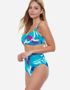 Gottex Profile Paradise D Cup Bikini Top - Turquoise Hot
