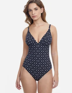 Gottex Profile Supreme V Neck Swimsuit - Black Hot