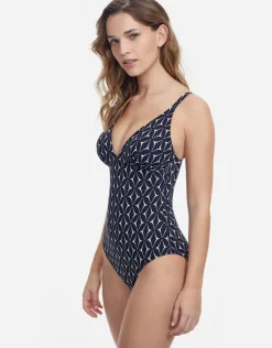 Gottex Profile Supreme V Neck Swimsuit - Black Hot
