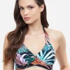 Gottex Profile Tropico Halter Bikini Top - Black Best