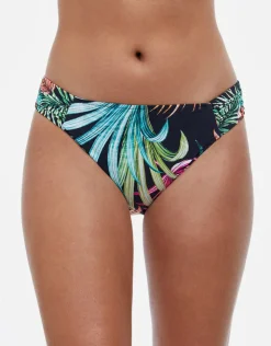 Gottex Profile Tropico Ruched Bikini Pant - Black Discount
