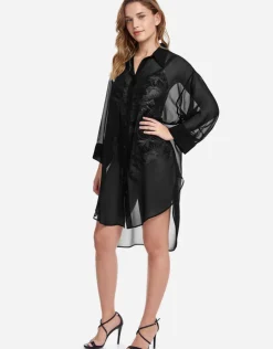 Gottex Profile Tutti Frutti Beach Shirt - Black Outlet
