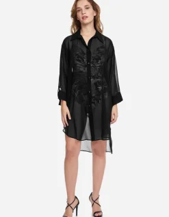 Gottex Profile Tutti Frutti Beach Shirt - Black Outlet