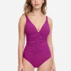 Gottex Profile Tutti Frutti D Cup V Neck Swimsuit - Warm Violet Online