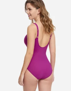 Gottex Profile Tutti Frutti D Cup V Neck Swimsuit - Warm Violet Online