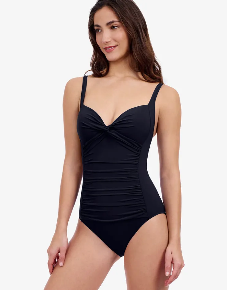 Gottex Profile Tutti Frutti Sweetheart Twist Swimsuit - Black Outlet