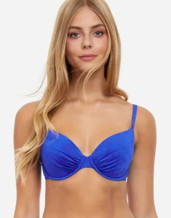 Gottex Profile Under My Skin Underwired D Cup Bikini Top - Royal Blue Discount