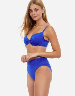 Gottex Profile Under My Skin Underwired D Cup Bikini Top - Royal Blue Discount