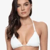 PQ Swim Pure Detail Tri Bikini Top - White Hot