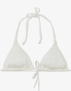 PQ Swim Pure Detail Tri Bikini Top - White Hot