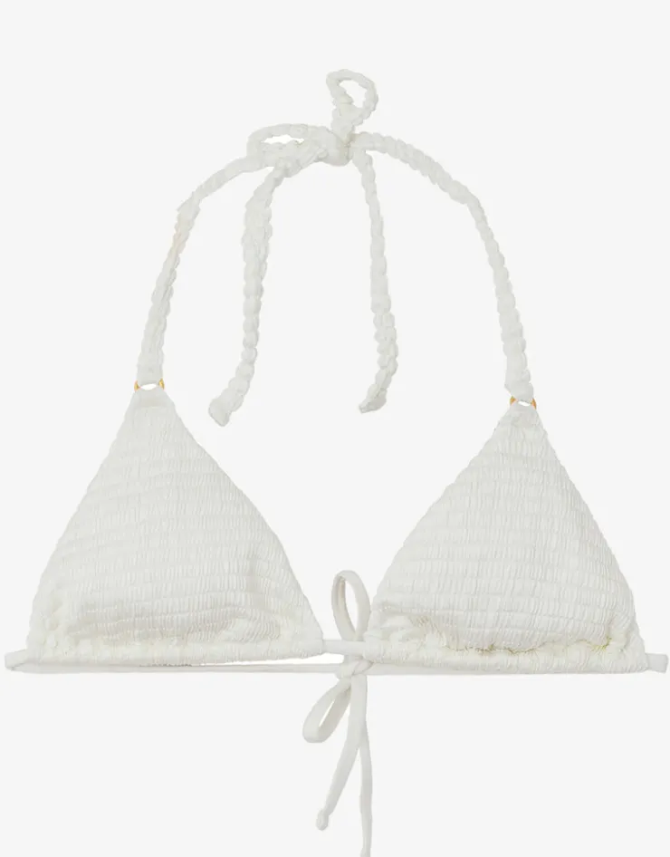 PQ Swim Pure Detail Tri Bikini Top - White Hot
