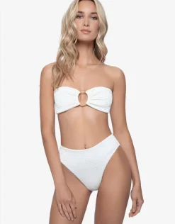 PQ Swim Pure Hillary High Waist Bikini Pant - White Outlet
