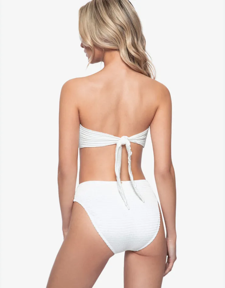 PQ Swim Pure Hillary High Waist Bikini Pant - White Outlet