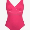 Charmline Pure Lines Swimsuit - Pink White Online