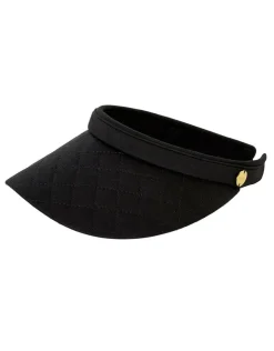 Seafolly Quilted Visor - Black Best