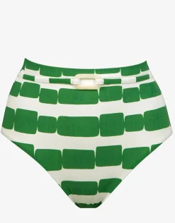 Maryan Mehlhorn Radiance High Waist Bikini Pant - White and Clover Online