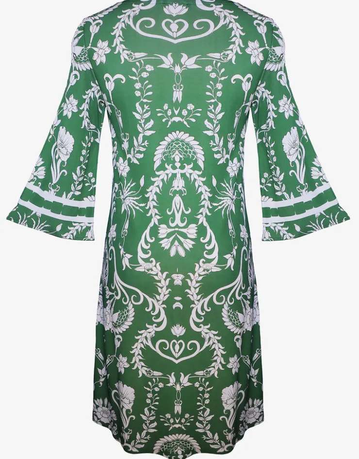 Maryan Mehlhorn Radiance Tunic Dress - White and Clover Fashion