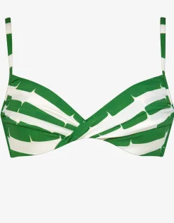 Maryan Mehlhorn Radiance Underwired Bikini Top - White and Clover Best