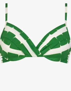 Maryan Mehlhorn Radiance Underwired Padded Bikini Top - White and Clover Clearance