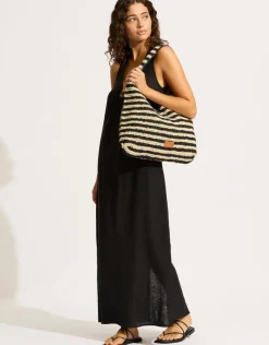 Seafolly Raffia Stripe Tote Bag Online