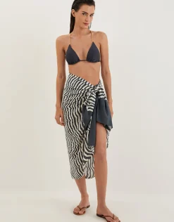 ViX Paula Hermanny Ravine Printed Sarong - Stripe Best