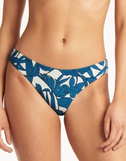 Sea Level Retreat Regular Cheeky Bikini Pant - Lagoon Fashion