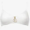 Watercult Retro Purity Zip Front Bralette Bikini Top - White Discount