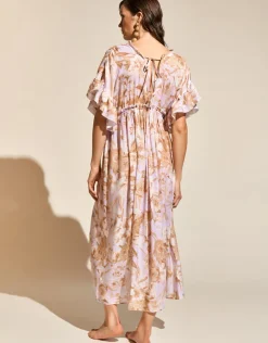 Maryan Mehlhorn Reverie Kimono Dress - Dreamy Pastels Discount