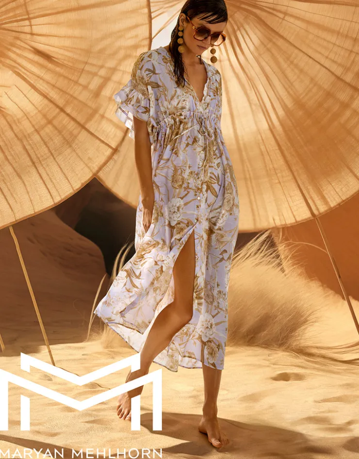 Maryan Mehlhorn Reverie Kimono Dress - Dreamy Pastels Discount