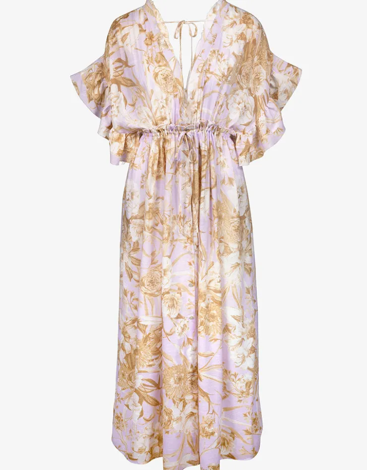 Maryan Mehlhorn Reverie Kimono Dress - Dreamy Pastels Discount