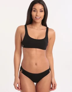 Banana Moon Ring Palco Crop Bikini Top - Black Outlet