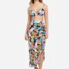 Gottex Rising Sun Ruffle Skirt - Black Fashion
