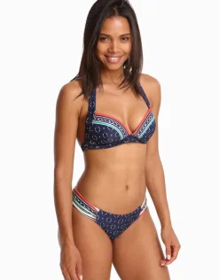 Jets Riviera 50s Moulded Bikini Top - Ink/White Discount