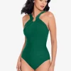 Miraclesuit Rock Solid Aphrodite Swimsuit - Malachite Discount