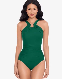 Miraclesuit Rock Solid Aphrodite Swimsuit - Malachite Discount
