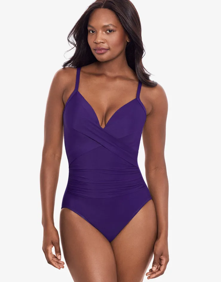 Miraclesuit Rock Solid Captivate Swimsuit - Mulberry Fashion