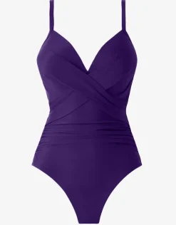 Miraclesuit Rock Solid Captivate Swimsuit - Mulberry Fashion