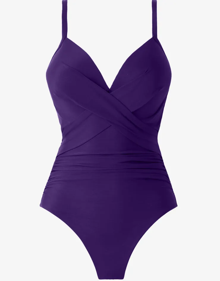Miraclesuit Rock Solid Captivate Swimsuit - Mulberry Fashion