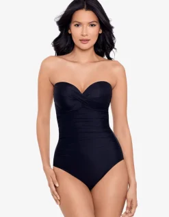Miraclesuit Rock Solid Madrid Swimsuit - Black Outlet