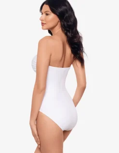 Miraclesuit Rock Solid Madrid Swimsuit - White New