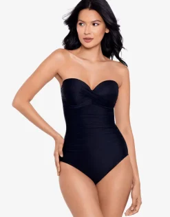 Miraclesuit Rock Solid Madrid Swimsuit - Black Outlet