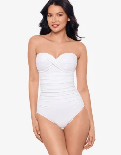 Miraclesuit Rock Solid Madrid Swimsuit - White New