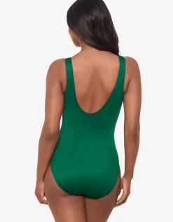 Miraclesuit Rock Solid Regatta Swimsuit - Malachite New