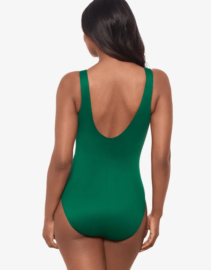 Miraclesuit Rock Solid Regatta Swimsuit - Malachite New