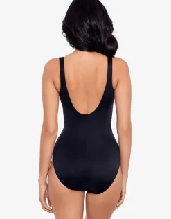 Miraclesuit Rock Solid Revele Swimsuit - Black Outlet