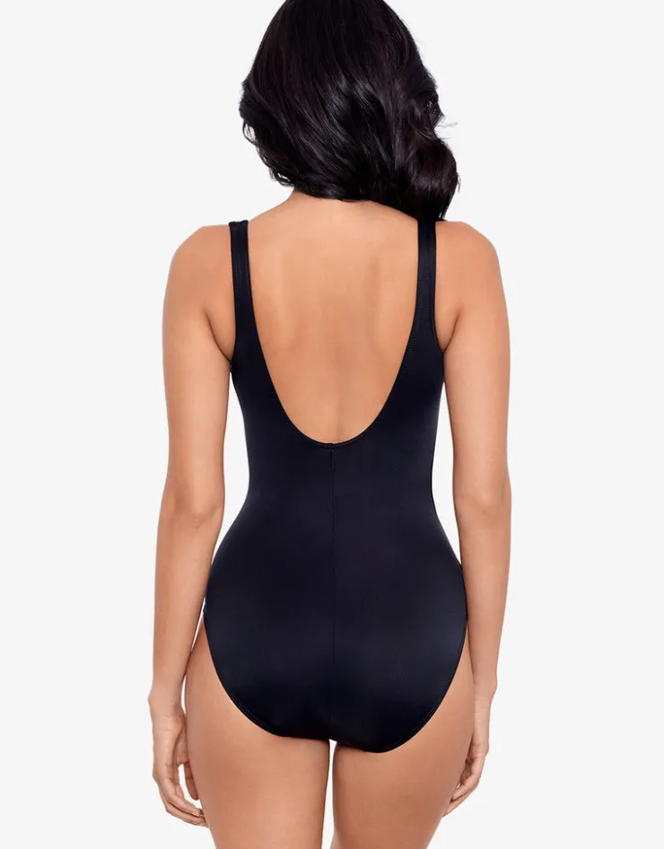 Miraclesuit Rock Solid Revele Swimsuit - Black Outlet