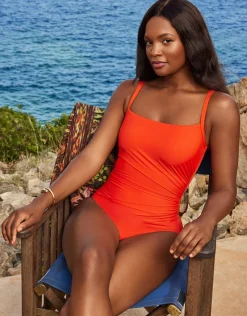 Miraclesuit Rock Solid Starr Swimsuit - Arancio New