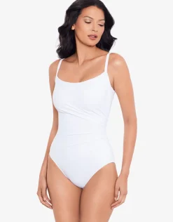 Miraclesuit Rock Solid Starr Swimsuit - White Outlet