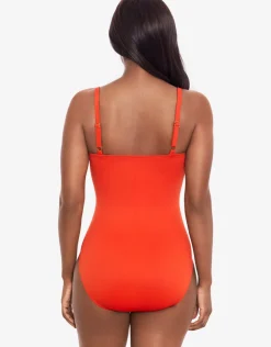Miraclesuit Rock Solid Starr Swimsuit - Arancio New